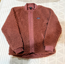 Patagonia Youth Large 12 Retro-X Fleece Bomber Jacket Kids Sherpa in Rosehip