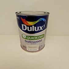 Dulux Quick Dry Satinwood Paint Egyptian Cotton 750ml M