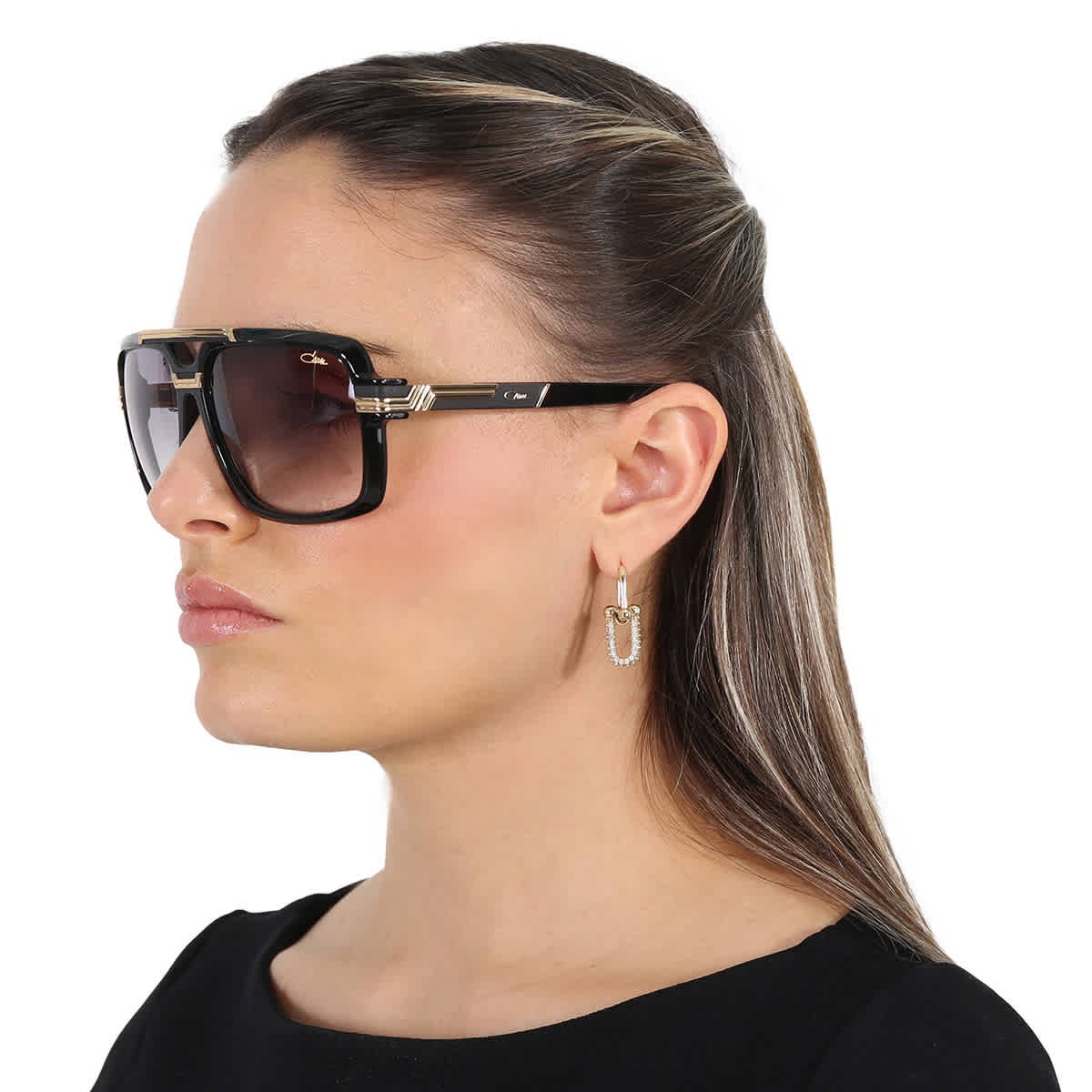 Cazal Grey Navigator Unisex Sunglasses CAZAL 8042 001 61 CAZAL 8042 001 61 72290₽