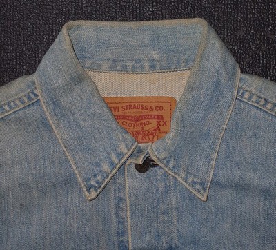 Vintage LEVI'S 557 90s Big E 71557 J02 LVC Denim Trucker Jacket