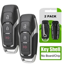 2 Shell Case For 2015 2016 2017 Ford F-150 Keyless Entry Remote Key Fob 3 Button