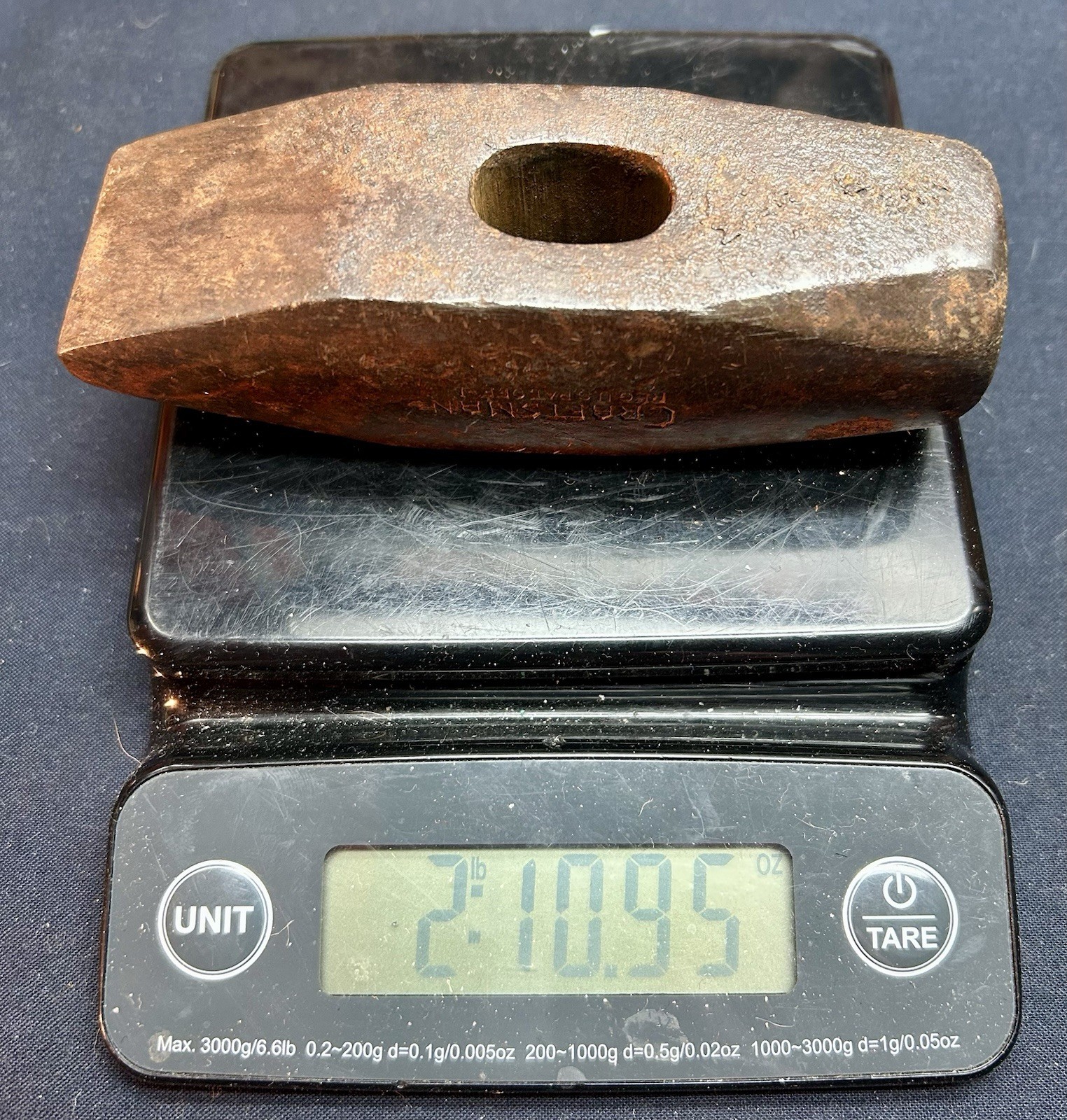 2lb 10Oz Craftsman Stone Mason / Blacksmith Straight Peen Head Ball Peen Mini