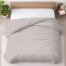 Duvet Cover Queen 100 Egyptian Cotton 600TC Zipper Closure Dove Grey Kotton