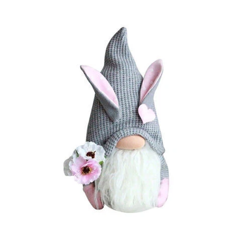 UK Easter Bunny Gnome Plush Doll Dwarf Decoration Spring Gnomes Stuffed Toy Gift - Picture 13 of 14