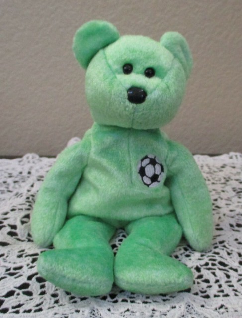 kicks the bear beanie baby
