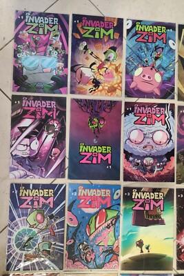 Invader Zim 1-16 W/ Variants Comic Lot of 45 NM/NM+ MX Spanish HTF