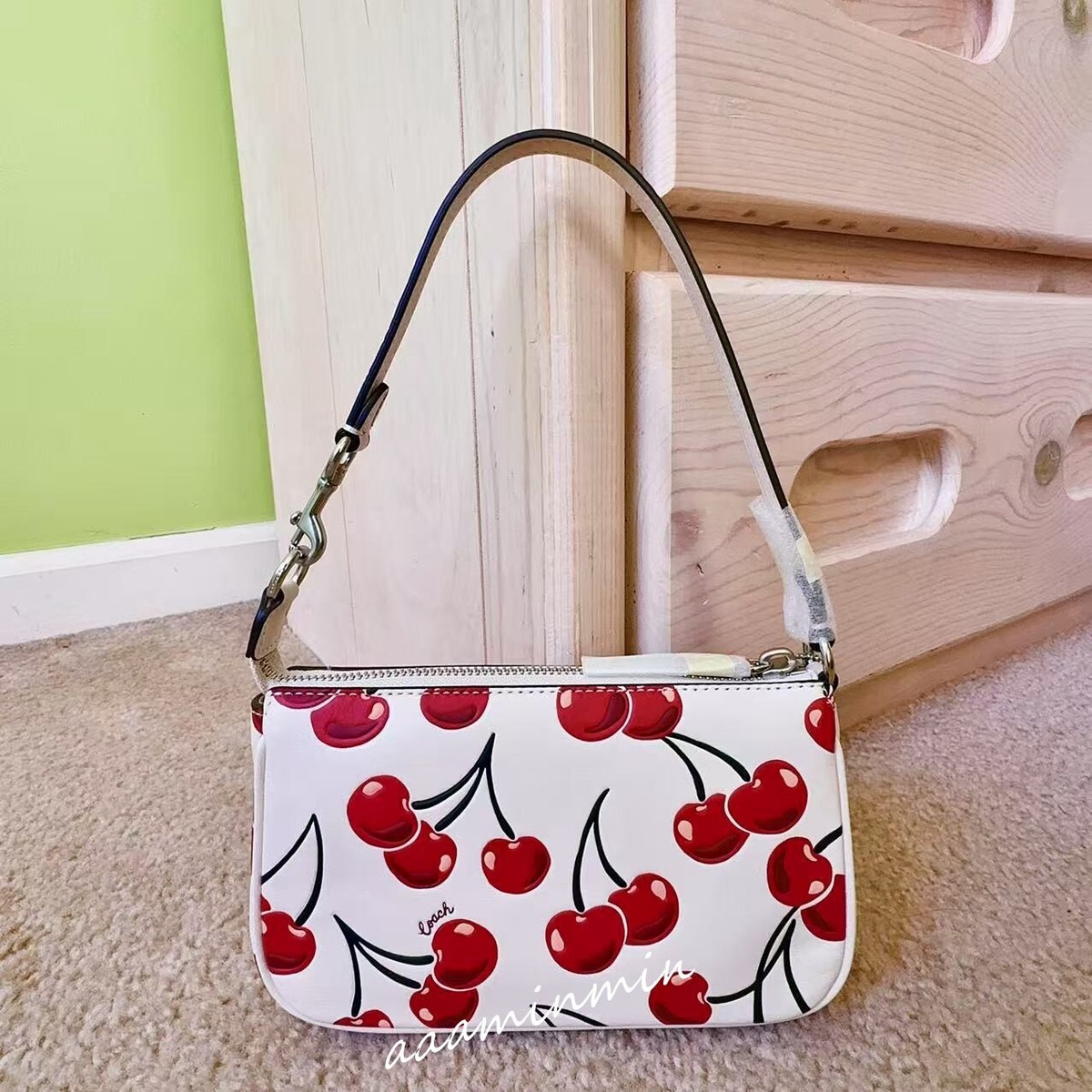 NWT COACH Nolita 19 With Cherry Print 🍒 CZ012 | eBay