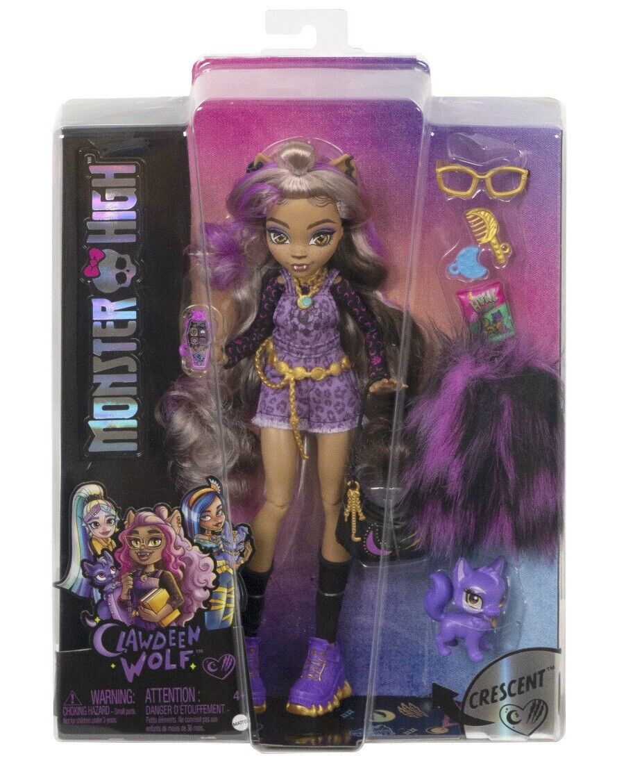 Mattel Monster High Clawdeen Wolf G3 2022 Doll New In Box Ready to