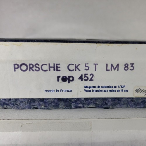 AMR Porsche Kremer CK 5 T LeMans 1/43 kit modellino scala metallo sigillato non assemblato - Foto 2 di 9