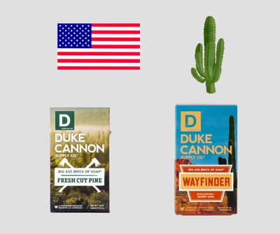 Duke Cannon Fresh Cut Pine Big Ass Brick Soap & Wayfinder Lot 2 Benefits US Vets