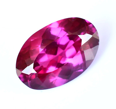 6.30 Ct Natural Rhodolite Garnet Raspberry Pink Oval Certified Loose Gemstone
