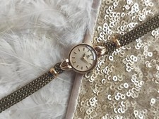 Vintage Omega 9ct Gold Cocktail Watch Olive Cordette Strap 1940/50s Period Super