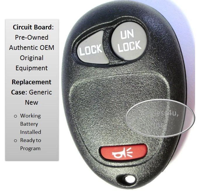 Remote Key Fob 3B for Chevrolet Colorado Venture GMC Canyon 2004-2011 L2C0007T - Image 3 of 4