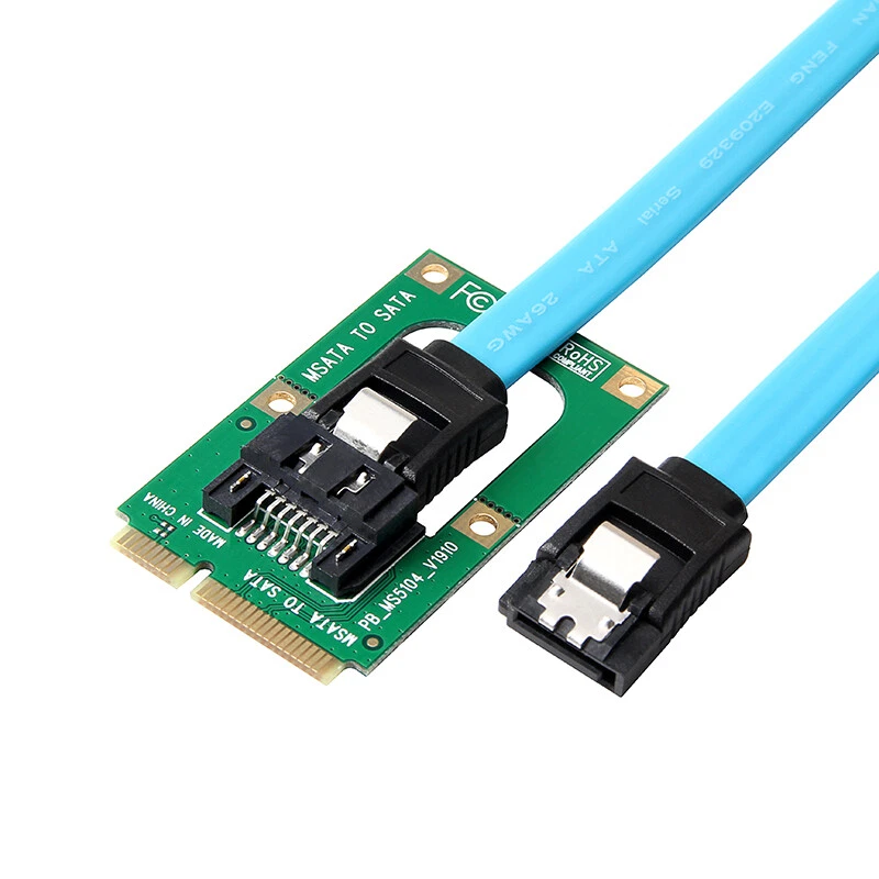Mini SATA zu SATA Karten Konverter von mSATA zu 7 Pin SATA Verlängerung Adapter SSD - Bild 3 von 4