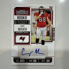 2023 Cody Mauch Panini Contenders #169 Rookie Ticket Autograph Buccaneers