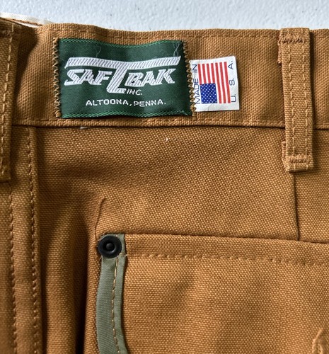 Doppio ginocchio vintage anni 70 SafTBak stile Carhartt verde anatra vedi misure caccia - Foto 2 di 13