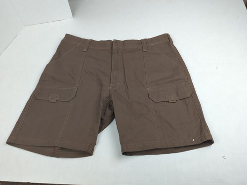 Wrangler Mens Cargo Shorts Brown Pockets Size 38W NWT