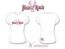 Deer hunting t shirt Womens Nice Rack buck huntress girls bo archery bear