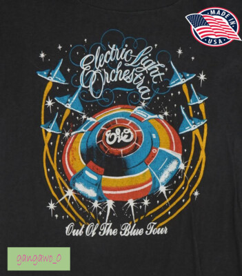 ELO(Electric Light Orchestra)1978年ツアーシャツ Electric Light Orchestra Tour 1978 Black T Shirt Gift Fans