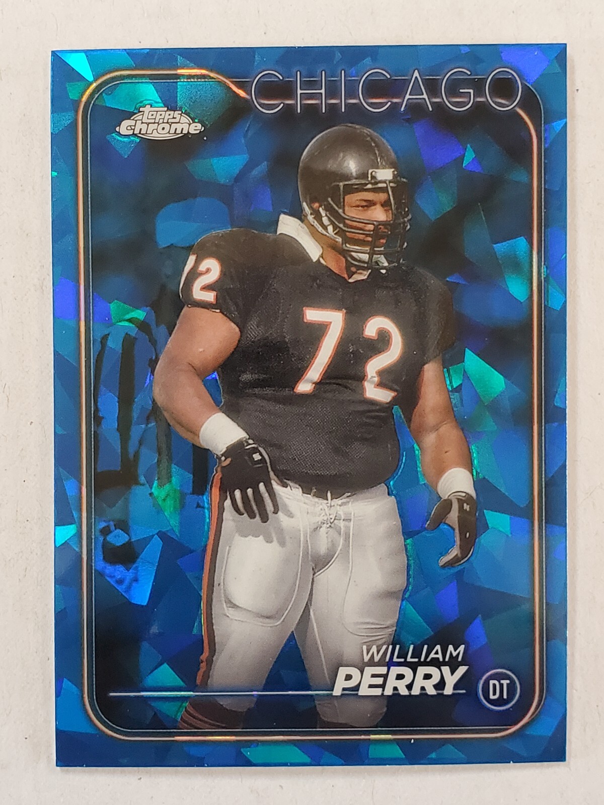WILLIAM PERRY 2024 Topps Chrome Sapphire BASE CARD #21 Bears