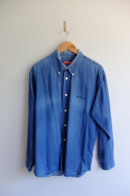 80s〜 UK Vintage Ben Sherman L/S Shirt Vintage Ben Sherman Denim shirt L/S | L | Blue | eBay UK
