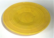 Akro Agate Chiquita Saucer - Yellow Color - Child's Tea Set