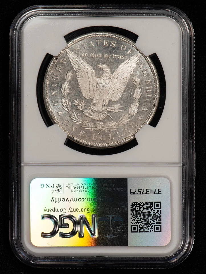 1881-S $1 Morgan Silver Dollar - Looks Proof-Like DMPL Rev - NGC MS 64 - D6067 - Image 3 of 4