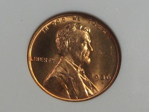 BU RED GEM 1936 Lincoln Wheat Penny NGC MS66 RD. #11 - Picture 2 of 6