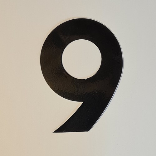 3" Black Self Adhesive Stick On Vinyl Numbers & Letters Postbox House Bin - Picture 47 of 48