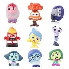 Inside Out 2 Set of 9  Different PVC Cake Toppers Mini Figures  Free US Shipping