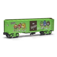 Menards Novelty O-Gauge M&M’S Green Box Car NIB