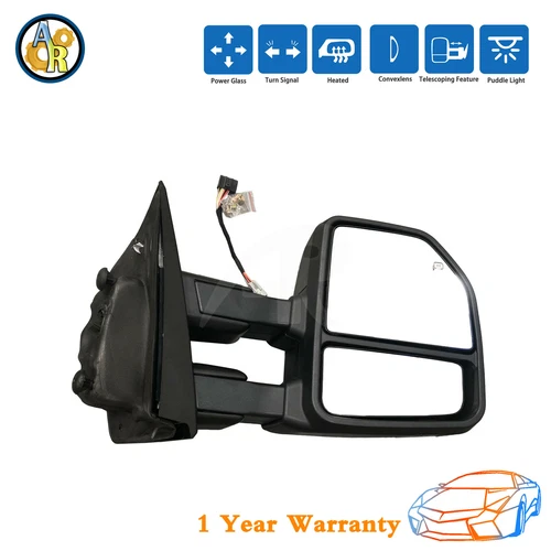 Right Power Heated Black Towing Mirror w/LED Signal Lamp For 2015-18 Ford F-150