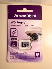 Western Digital Purple 32gb MicroSDHC Card for Security Cameras