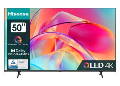 Hisense Smart TV QLED 50" Pollici 50E77KQ 4K 60 Hz UltraHD Vidaa Internet DVB-T