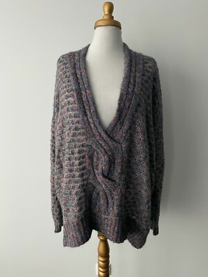 Moods Of Norway Oversize-Pullover grau meliert Gr. XL