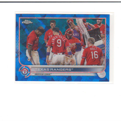 2022 Topps Chrome Sapphire #558 Texas Rangers | eBay