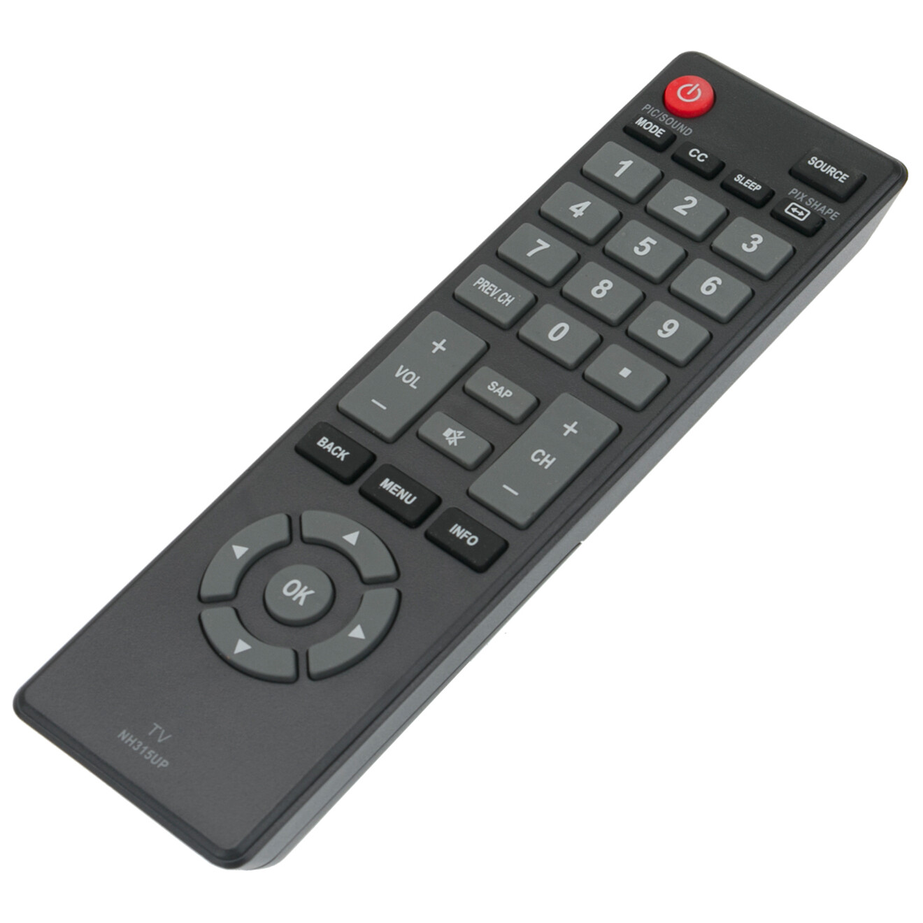 NH315UP Replacement Remote For Sanyo TVs – Compatible With FW40D36F, FW32D06F, FW43D25F & More