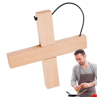 Foldable Non-slip Kitchen Wood Hot Pads Pot Holders for Table Countertops