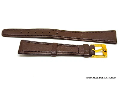 Bracelet De Montre Vintage De Remplacement Omega Femme Marron 14mm. - Photo 1/4