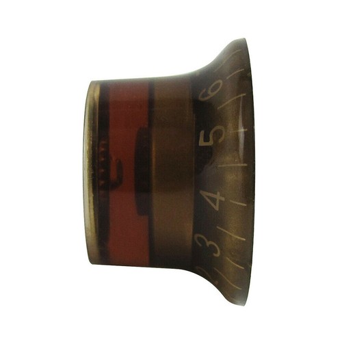 Set of Electric Guitar Amber Bell Knob Silver Top Hat Volume Tone Control Covers - Bild 11 von 12