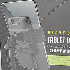 Bracketron HD Heavy-Duty Tablet Dock Portable Dash & Window Clamp Mount 