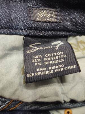 Seven7 Studio Jeans Boot Cut Embroidered Womens Size 4 Blue Denim