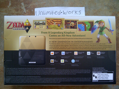 Nintendo 3DS XL Zelda Link Between Worlds Gold Edition Console US