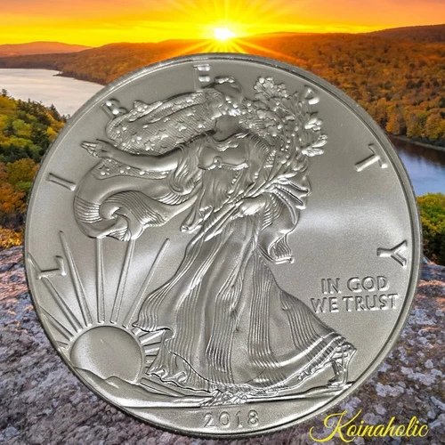 2018 $1 American Silver Eagle Uncirculated 1 Oz .999 Fine Silver, Fast Ship 🚢