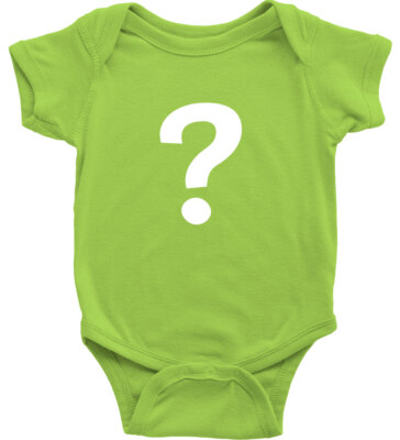 Baby Bodysuit One-Piece Clothes Quest Question Mark Custom Funny Grammar Why Who