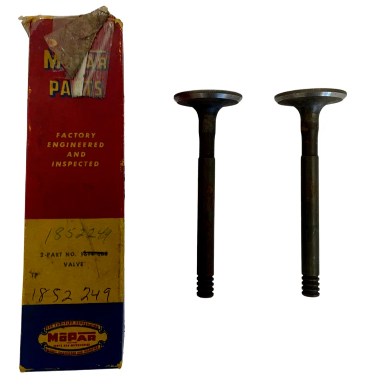 Válvula de escape Plymouth Dodge Poly V8 260 270 325 1955-1958 1852249 nuevo en stock Foto 2 de 4
