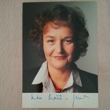 Reprodukcja karty z autografem Dr. Herta Duubler-Gmelin
