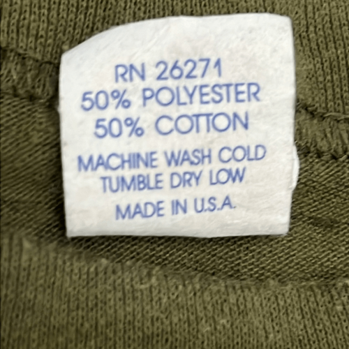 True VINTAGE Single Stitch CAMO Pocket T-Shirt Made in USA Size XL - EUC - Picture 8 of 8