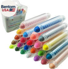 Non-Toxic Dustless Chalk with Holder for Kids Colored Chalk Whiteboard Art Tool