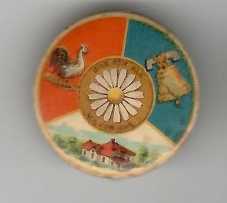 One for All All for One Bryan Daisy Vintage Political Campaign Pin